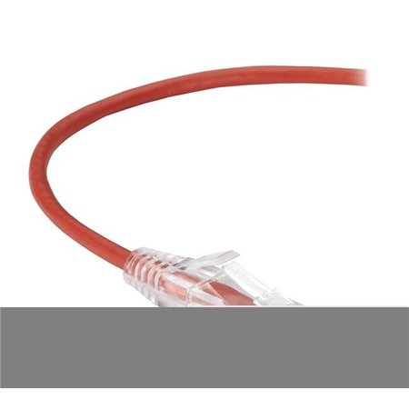 BLACK BOX Black Box C6PC28-RD-03 Slim-Net CAT6 250-MHz 28-AWG Stranded Ethernet Patch Cable with Unshielded; PVC & Snagless Boot; Red - 3 ft. C6PC28-RD-03